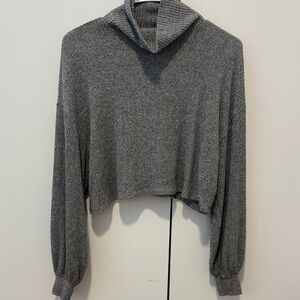 Hollister Charcoal Cowl Neck Sweater